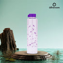 oliveware Elegant Range Premium PET Water Bottle With Better Grip, BPA Free & 100% Leak Proof, 1 Litre Bottle, For Home & Office Use, Pack of 6 - (Voilet)