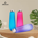 oliveware Corn Water Bottle with Round Cap | 1000 Ml | BPA Free & Sturdy | Blue | Pack of 3