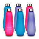 oliveware Corn Water Bottle with Round Cap | 1 Litre Bottle | BPA Free & Leak Proof | Sturdy | Multi | Pack of 6