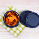 Oliveware Air Tight Lids for Benny Container | Set of 3 | Spill Proof | Leak Proof | For 290ml, 450ml, 600ml | Dishwasher & Freezer Safe (Fire Blue)