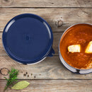 oliveware with Device Wonder Stainless Steel Containers, Leak Proof & Spill Proof, Dishwasher Safe, Set of 2 (450ml) Each - Blue