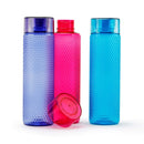 Honeycomb Bottle | 1 Litre | Set of 3 | Blue