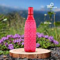 oliveware Premium Plastic Water Bottle, 1L, Set of 6, Multicolour