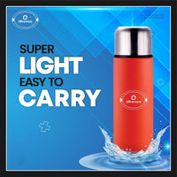 SOPL-OLIVEWARE Haze Vacuum Double Wall Bottle, Stainless Steel (750ml), Hot & Cold, Insulated Bottle, Fit for Indoor & Outdoors - Orange