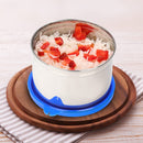 oliveware Magic Storage Containers, 100% Leak Proof and Spill Proof, 2 Stainless Steel Containers with BPA Free Airtight Lid (600ml Each) - Blue