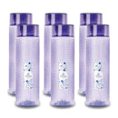oliveware Round Water Bottle, BPA Free & 100% Leak Proof, 1 Litre Bottle, Better Grip, for Home & Office Use, Set of 6 - Voilet