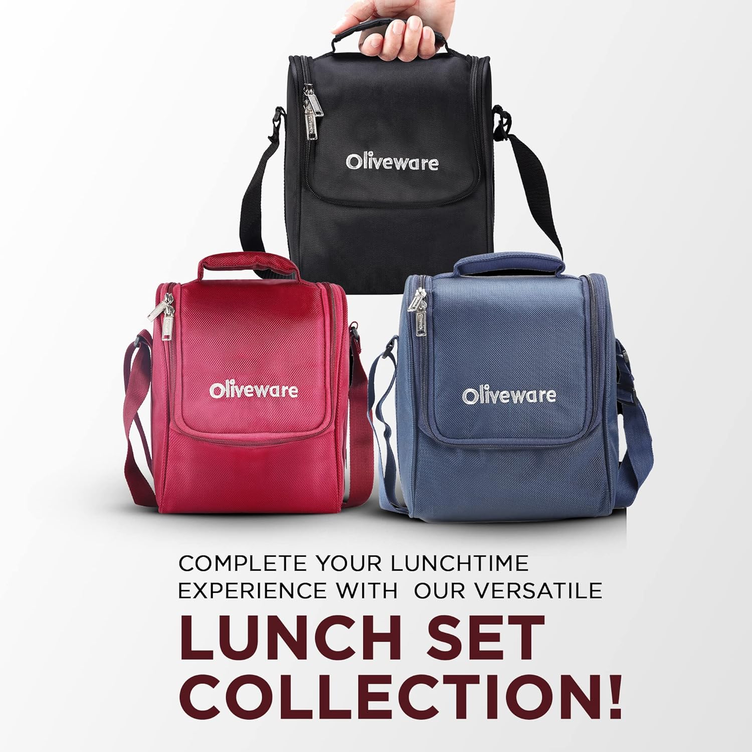 SOPL-OLIVEWARE Teso Pro Lunch Box With Steel Cutlery,3 Microwave Safe Inner Steel Containers With Bpa Free Lids(290Ml,450Ml,600Ml)Plastic Pickle Box(130Ml)Steel Water Bottle(750Ml)-Maroon,600 Ml