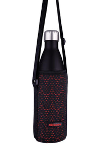 Oliveware Camo Vaccum Bottle with Sleeve, Stainless Steel (1000ml), Hot and Cold, Insulated Bottle, Fit for Indoor & Outdoors - Black