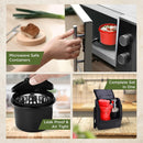 SOPL-OLIVEWARE Teso Lunch Box with Plastic Cutlery, 3 Microwave Safe Inner Steel Containers with BPA Free Lids(290ml, 450ml & 600ml), Plastic Pickle Box (130ml), Steel Water Bottle(750ml) - Red