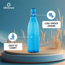 oliveware Premium Mosaic Range Plastic Water Bottle, 1L, Set of 3, Multicolour