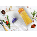 Oliveware Oil Dispenser | Easy to Pour | Leak-Proof | Oil Container Transparent | Pack of 2 | 1000ml + 500ml | Anti Skid & No Spill Bottle (Yellow Combo)