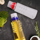 oliveware Oil Dispenser - Cherry | Easy to Pour | Leak-Proof | Oil Container Transparent | 1000 ml Capacity | Anti Skid & No Spill Bottle