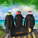 oliveware SOPL Jumbo Water Bottle With Washable Carry Sleeve, Shoulder Strap, 2 Litre Bottle, BPA Free & Leak Proof, Fits in Fridge, Pack of 1 (Black_Red)