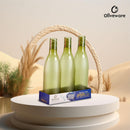 oliveware Honeycomb Design Premium PET Water Bottle With Better Grip, BPA Free & 100% Leak Proof, 1 Litre Bottle, For Home & Office Use, Pack of 6 - Multi