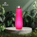 oliveware Corn Water Bottle with Round Cap, Better Grip, BPA Free & 100% Leak Proof, 1 Litre Capacity, Sturdy, Pink, Pack of 6