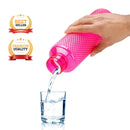 Oliveware Honey Comb Water Bottle with Round Cap (1000 ml, Turquoise Blue) - Pack of 3