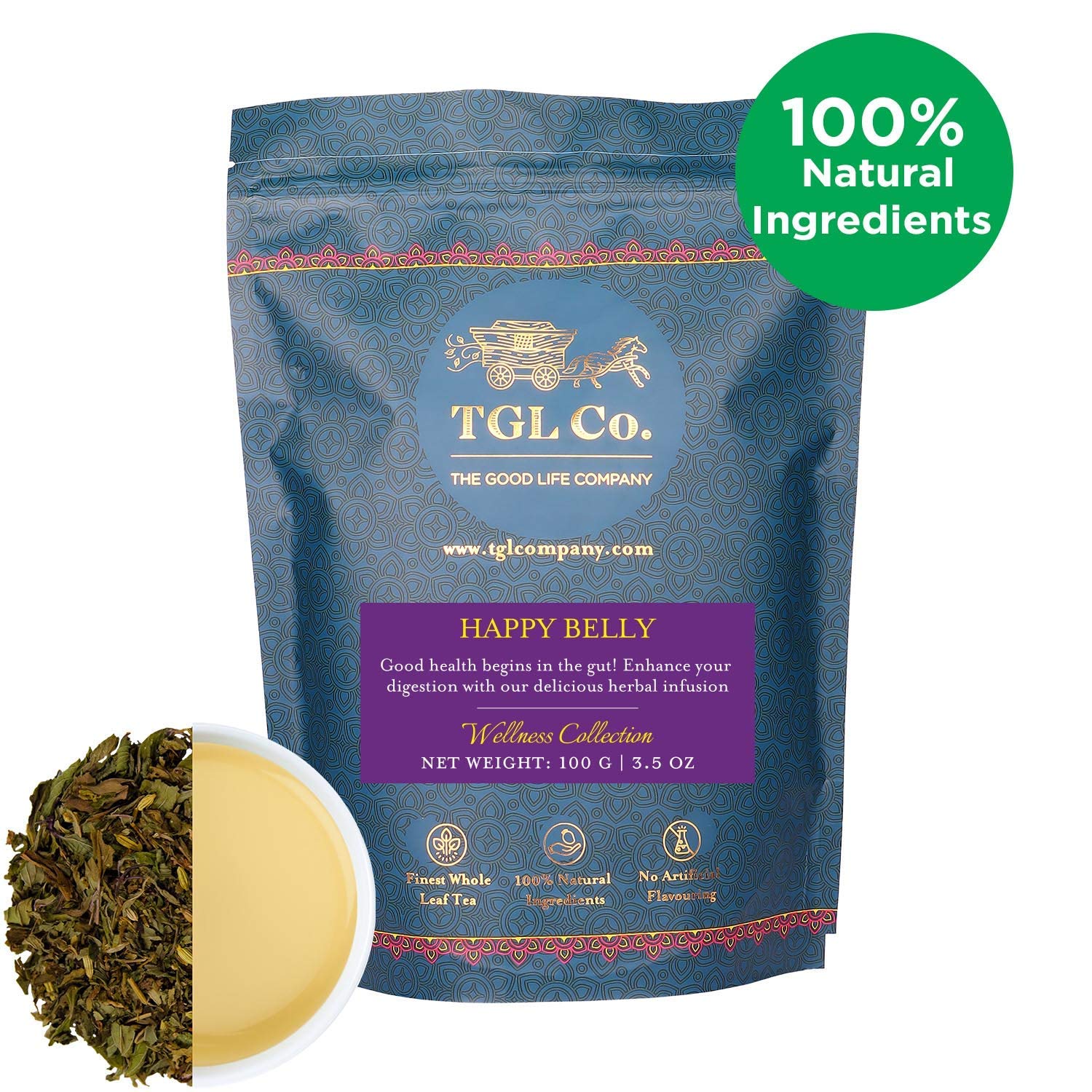 Happy Belly Tea Loose Leaf (100 Gm)