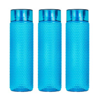 Honeycomb Bottle | 1 Litre | Set of 3 | Blue