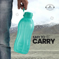 Oliveware Jumbo 2 Litre Water Bottle, 100% Leak Proof, BPA Free Premium Plastic Bottle, for Home, Office & Gym, Sturdy with Holder, Pack of 1 (Voilet)