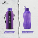 SOPL-OLIVEWARE Jumbo Water Bottle With Washable Carry Sleeve, Shoulder Strap, 2 Litre Bottle, BPA Free & Leak Proof, Fits in Fridge, Pack of 1 - Voilet