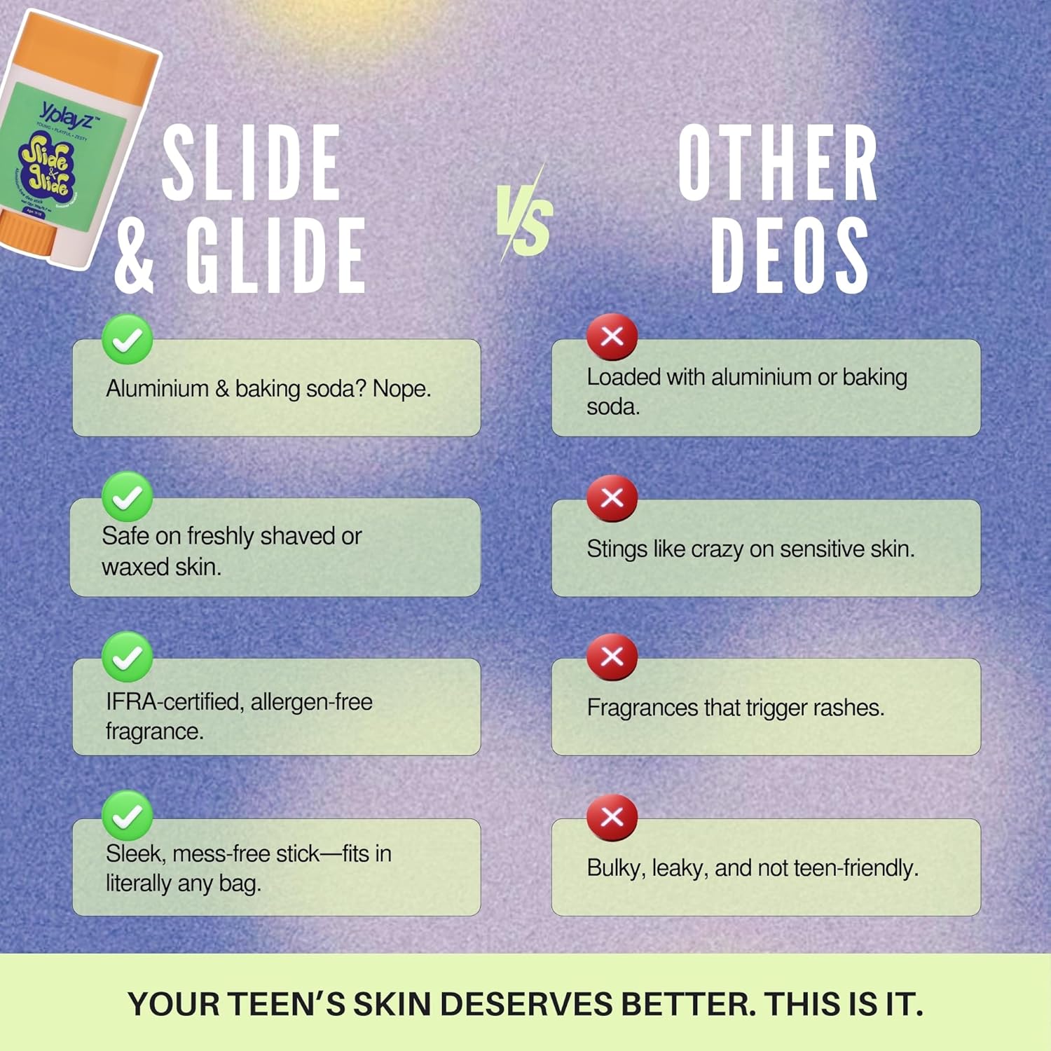 Slide & Glide -  Summer Vacation Deodorant Stick