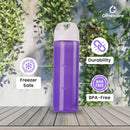 oliveware Hercules Water Bottle | Durable Plastic | Fits Bags & Fridge | 750 Ml Capacity | for Home & Office Use | With Easy Grip handle (Violet, 3)