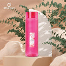 oliveware Round Water Bottle, BPA Free & 100% Leak Proof, 1 Litre Bottle, Better Grip, for Home & Office Use, set of 6 - Pink