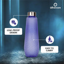 oliveware Corn Water Bottle with Round Cap | BPA Free & 100% Leak Proof | 1000 Ml | Sturdy | Violet | Pack of 6