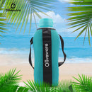 SOPL-OLIVEWARE Jumbo Water Bottle With Washable Carry Sleeve, Shoulder Strap, 2 Litre Bottle, BPA Free & Leak Proof, Fits in Fridge, Pack of 1 - Blue