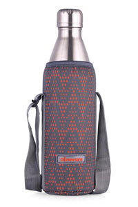 Oliveware Camo Vaccum Bottle with Sleeve, Stainless Steel (750ml), Hot and Cold, Insulated Bottle, Fit for Indoor & Outdoors - Silver