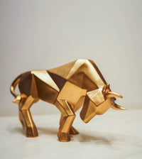 Abstract Raging Bull Statue