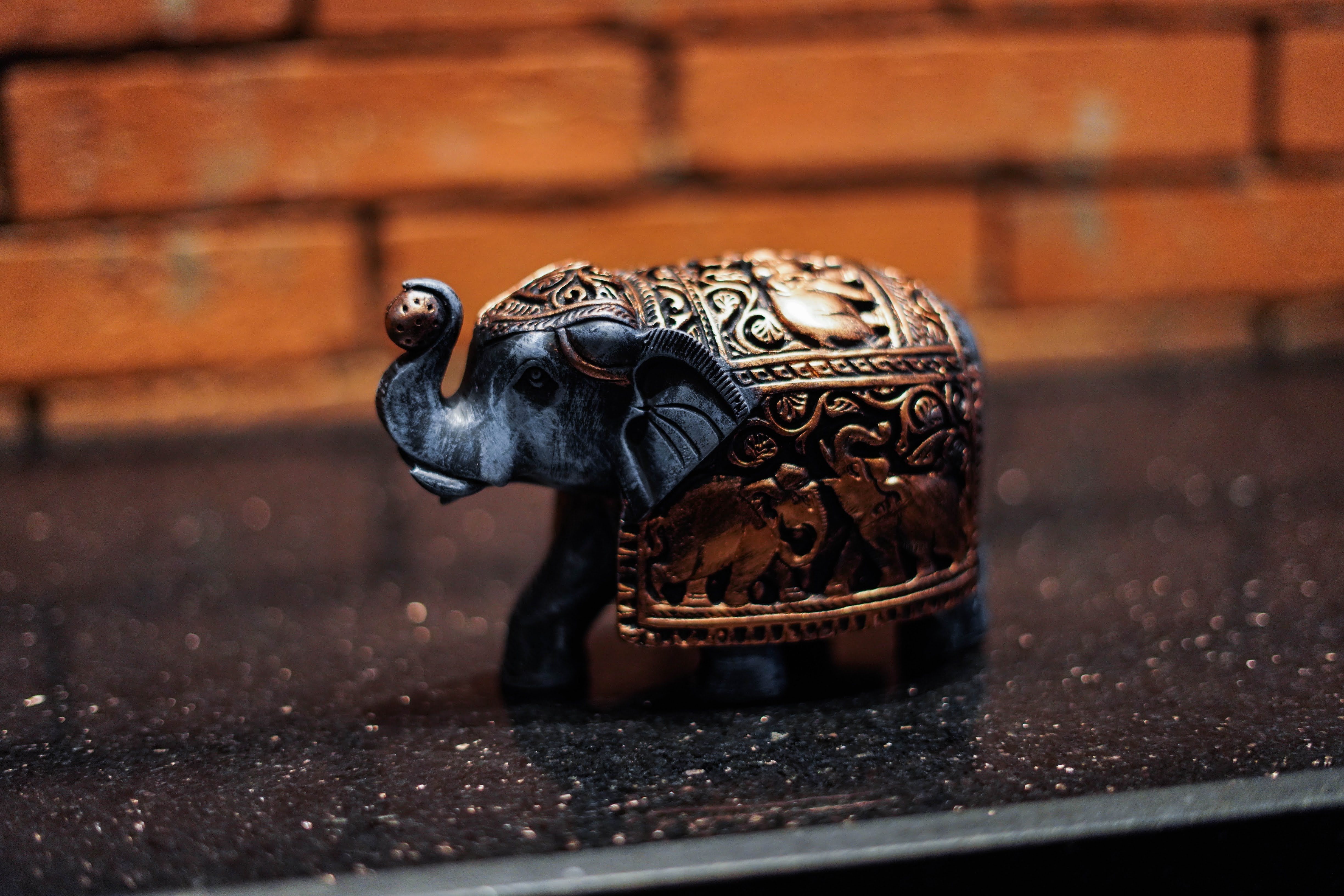 Carved Elephant statue