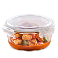 Oliveware Food Storage Container | Round Container | 400 ml| Air-Tight Fridge Organizer Case | BPA-Free Locking Lids | Microwave & Freezer Safe | Leak Proof Food Storage Meal Prep Containers