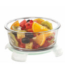 Oliveware Food Storage Container | Round Container | 400 ml| Air-Tight Fridge Organizer Case | BPA-Free Locking Lids | Microwave & Freezer Safe | Leak Proof Food Storage Meal Prep Containers