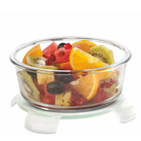 Oliveware Food Storage Container | Round Container | 400 ml| Air-Tight Fridge Organizer Case | BPA-Free Locking Lids | Microwave & Freezer Safe | Leak Proof Food Storage Meal Prep Containers