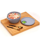 oliveware Micro Dynasty Food Storage Containers with Air Vent Lid, BPA Free, Microwave & Dishwasher Safe, Set of 2 Big - (2000ml, Grey)