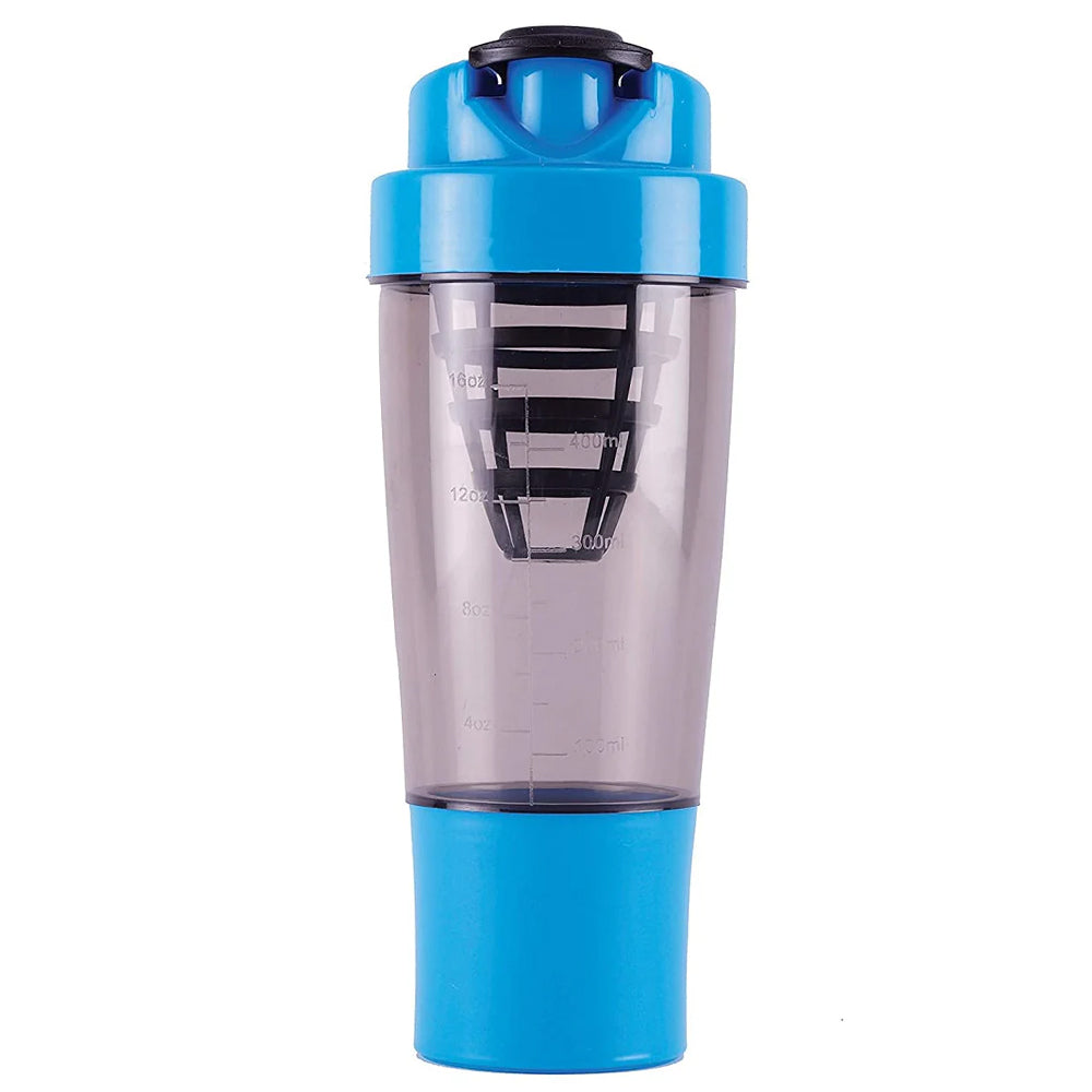 oliveware Gym Shaker 750 ml with Extra Compartment,BPA Free Plastic & 100% Leak proof, Ideal for Protein, Set of 1 - Blue