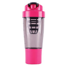 oliveware Gym Shaker 750 ml with Extra Compartment,BPA Free Plastic & 100% Leak proof, Ideal for Protein, Set of 1 - Pink
