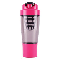 oliveware Gym Shaker 750 ml with Extra Compartment,BPA Free Plastic & 100% Leak proof, Ideal for Protein, Set of 1 - Pink