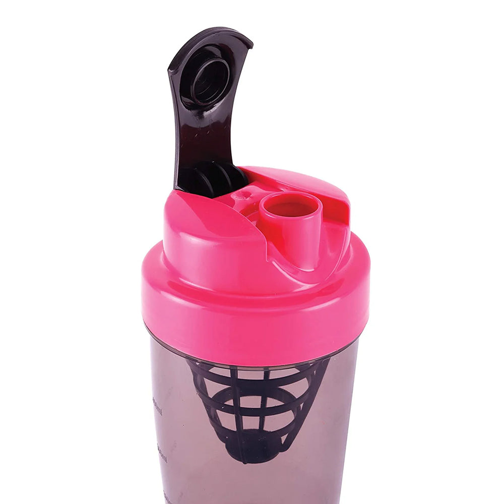 oliveware Gym Shaker 750 ml with Extra Compartment,BPA Free Plastic & 100% Leak proof, Ideal for Protein, Set of 1 - Pink
