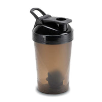 oliveware Smart and Fit Black Gym Shaker with 100% Leal Proof Guarantee, BPA Free Plastic, Ideal for Protein, Set of 1-500 ml