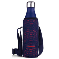 Oliveware Sigma Vaccum Bottle with Sleeve, Stainless Steel (500ml), Hot and Cold, Insulated Bottle, Fit for Indoor & Outdoors - Blue