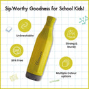 SOPL-OLIVEWARE Freshy Water Bottle with Better Grip, BPA Free & 100% Leal Proof, For Home, Office & Gym use, 700ml Bottle - Yellow