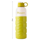 SOPL-OLIVEWARE Freshy Water Bottle with Better Grip, BPA Free & 100% Leal Proof, For Home, Office & Gym use, 700ml Bottle - Yellow