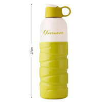 SOPL-OLIVEWARE Freshy Water Bottle with Better Grip, BPA Free & 100% Leal Proof, For Home, Office & Gym use, 700ml Bottle - Yellow