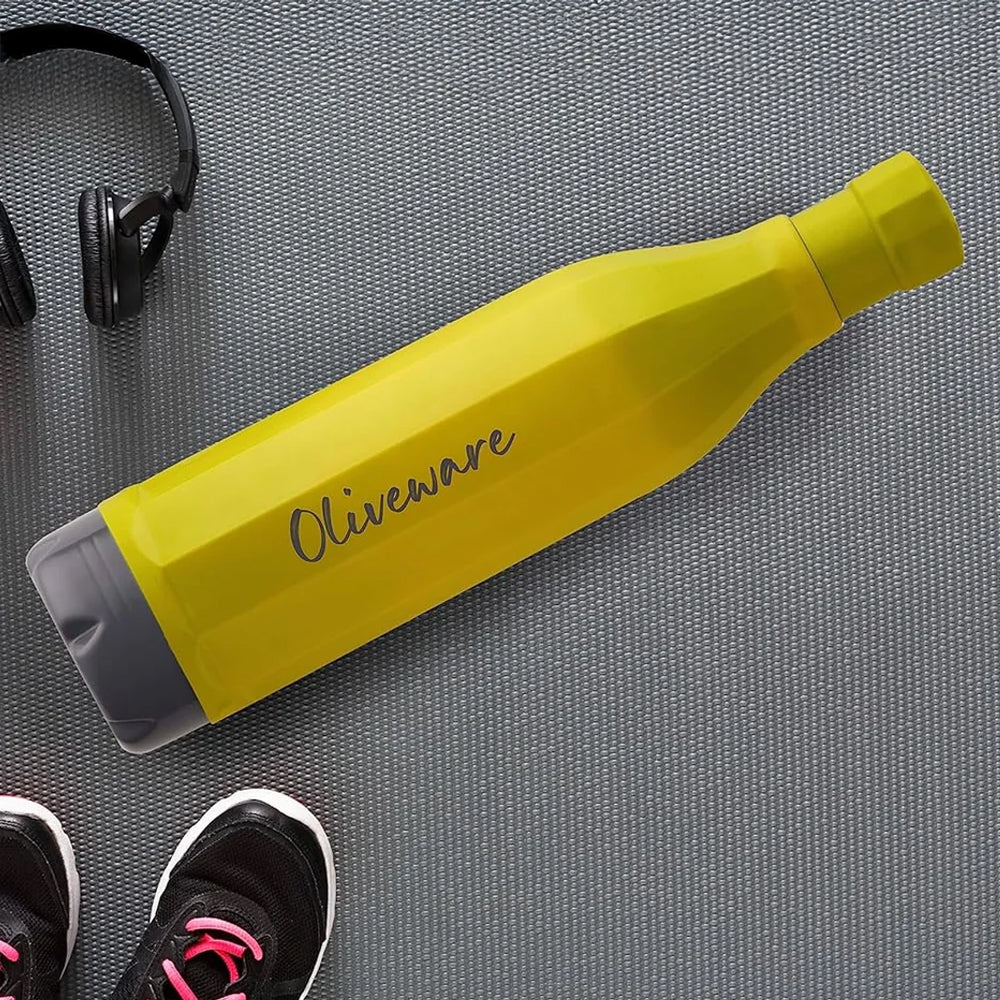 SOPL-OLIVEWARE Freshy Water Bottle with Better Grip, 1000 ml Bottle, BPA Free & Leak Proof, For Home, Office & Gym use - Green