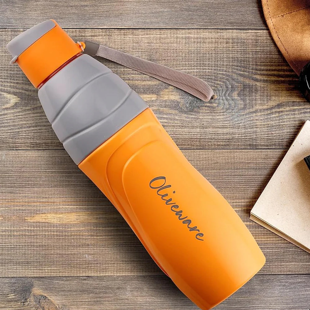 SOPL-OLIVEWARE Eagle Water Bottle with Better Grip, 500 ml Bottle, BPA Free & Leak Proof, For Home, Office & Gym use - Yellow