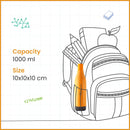 SOPL-OLIVEWARE Rivo Water Bottle with Better Grip, 1000 ml Bottle, BPA Free & Leak Proof, For Home, Office & Gym use - Red