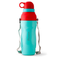 SOPL-OLIVEWARE Spin Water Bottle with Better Grip, 650 ml Bottle, BPA Free & Leak Proof, For Home, Office & Gym use - Blue