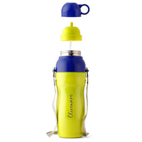 SOPL-OLIVEWARE Spin Water Bottle with Better Grip, 650 ml Bottle, BPA Free & Leak Proof, For Home, Office & Gym use - Green
